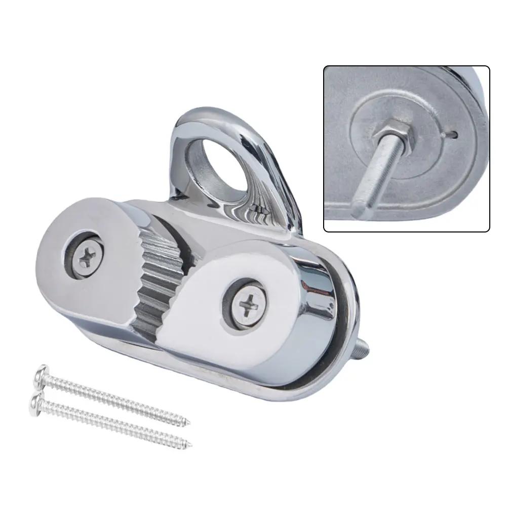 316 Stainless Steel Proof Rope Cam Cleats Rope Clamp For Steel Wire Ropes Marine Rope Tension Buffer Clips Boat Part 1