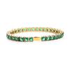 Multi-colored fashionable 4mm wide tennis chain, zircon sparkling hip-hop style exquisite jewelry bracelet for men and women
