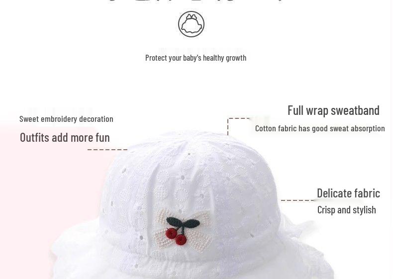 Infant & Child Princess Sun Hat: Summer, Spring, and Autumn Sun Protection
