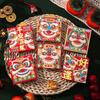 6Pcs Cartoon Lucky Red Pocket Thickened New Year Red Packet 2025 Red Envelope Bag  Spring Festival