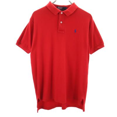 Polo by Ralph Lauren Wyprodukowano w USA Koszulka polo z krótkim rękawem L Czerwona Męska Używana