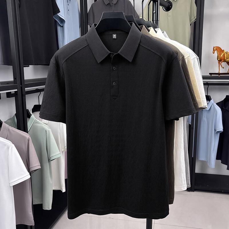 Men's Solid Color Business Casual Short Sleeve Polo Shirt YTMTST7146
