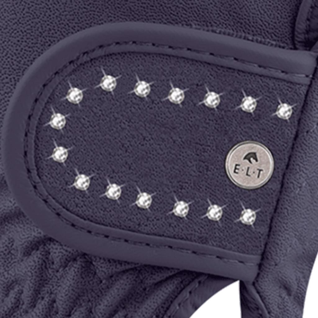 WALDHAUSEN Synthetische Lederhandschuhe mit Strasssteinen Marineblau S Marineblau S W-GR-3210