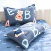 Pillow Cover Pair Pack Cotton Print Pillow Cover Couple Bedding 48*74cm