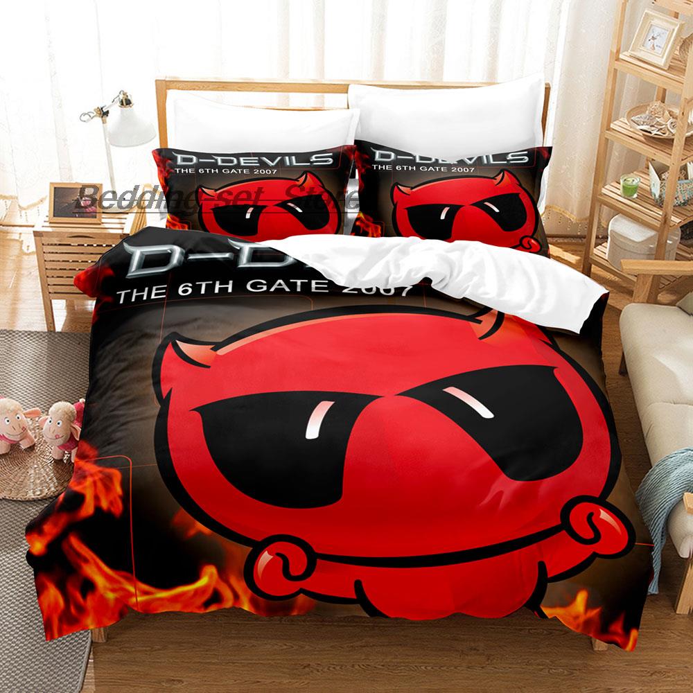 Hip Hop Angry Geometry Dash Bettwäsche Set Einzel Twin Voll Königin King Size Bett Set Spiel Schlafzimmer Bettbezug Sets Anime Bett