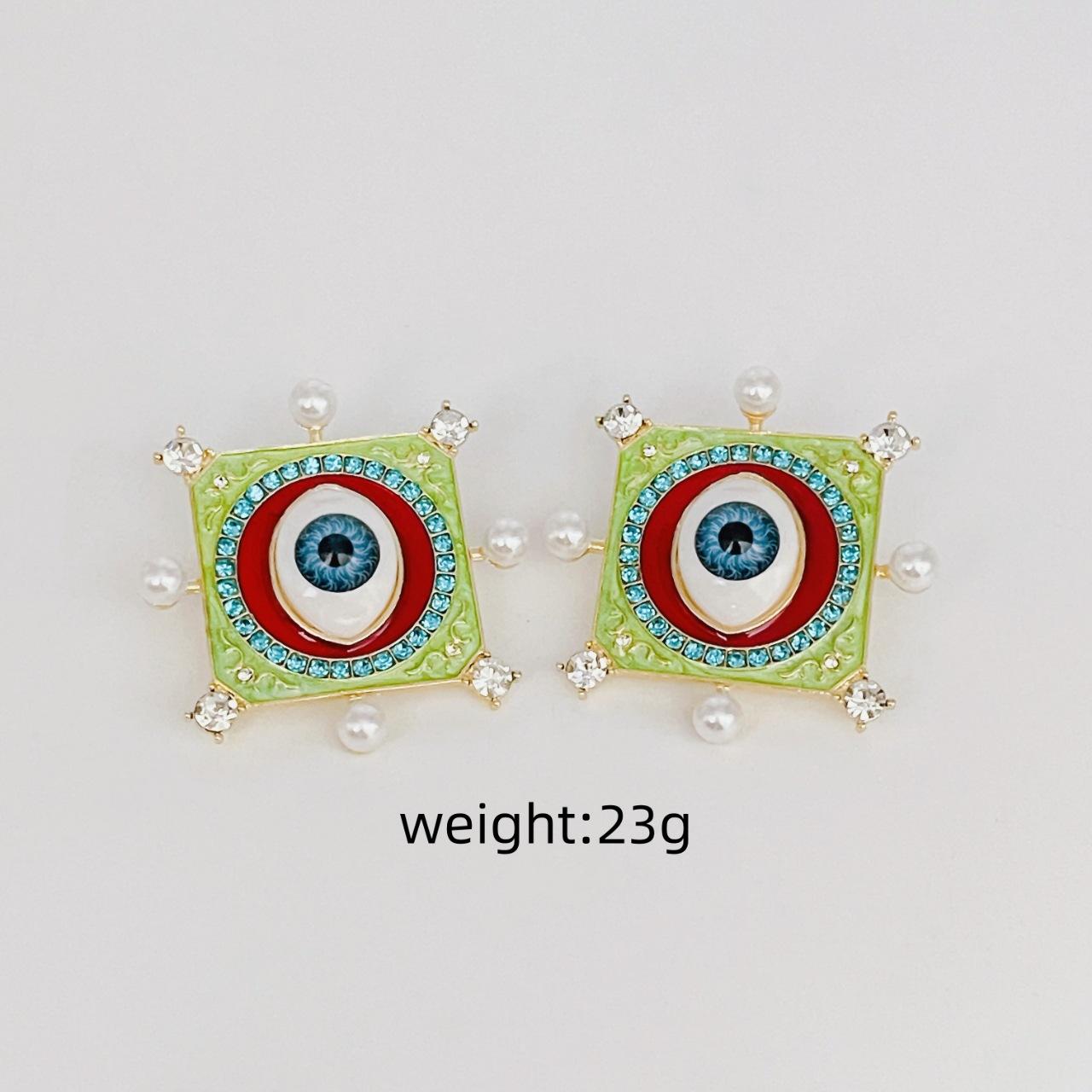 

Новые средневековые западные серьги Devil S Eye, горячая распродажа, серьги с эмалью и голубым глазом, серьги Niche для женщин