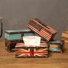 British-Style Waterproof Cylinder Tissue Box for Home, Car, or Restaurant