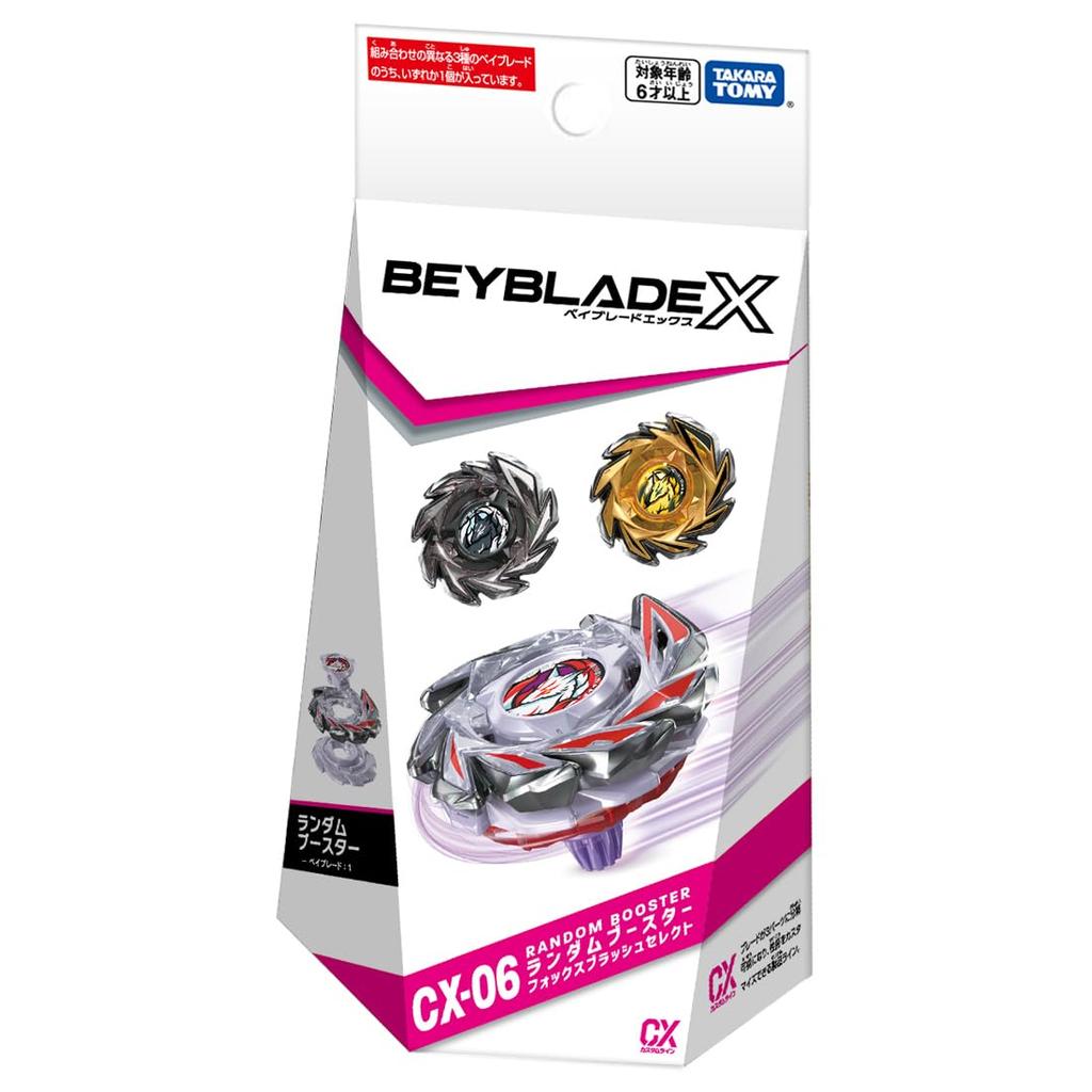 TAKARA TOMY BEYBLADE X Tilfeldig Booster Fox Brush Select CX-06