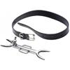 Stainless Steel Punishment Posture Collar Leather Fork  Restraints Collars & Leashes