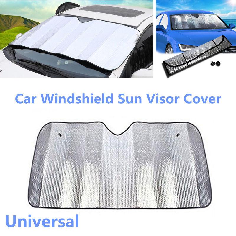 Car Sun Shade Film Windshield Visor Car Windshield Protection Accessories Car Sunshade 140 Cm X 70 Cm Foldable UV Protection