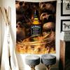 Jack Daniel'S Tennessee Whiskey Timeless Classic Tapestry Wallmounted Fashion Print Background Cloth Atmospheric Background Cloth Home Decor