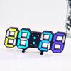 Electronic Wall Clock Can Be Upright and Hung Dual-purpose LED Digital Clock Colorful Bedside Luminous Clock 0733
