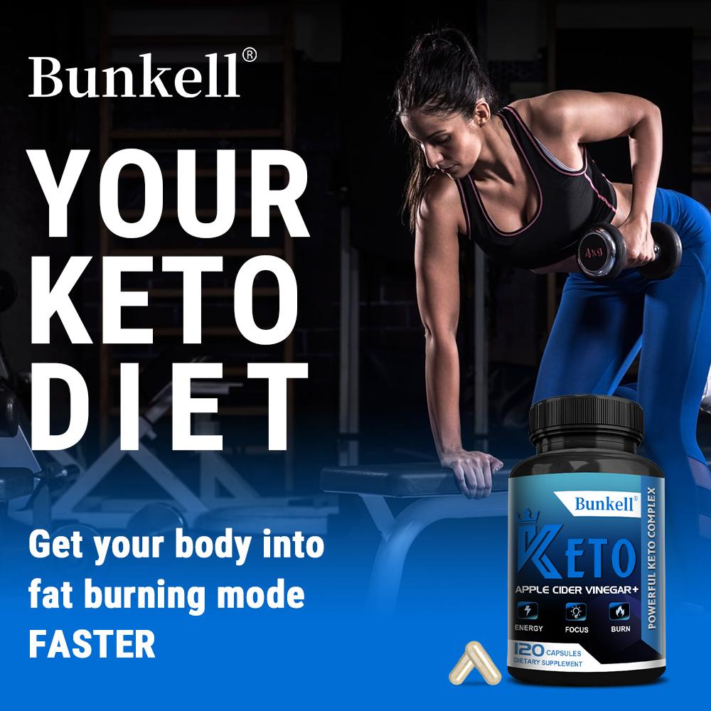 Potente Complesso Keto con Aceto di Mele per Energia Quotidiana e Supporto alla Concentrazione, 120 Capsule