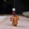 Cute Sheep Goat Shape Charm Diy Making Accessories Jewelry Findings Keychain Components Wood Car Keyring Sandalwood Keychains