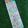 Round Shape 3D Gem Stickers Colorful Design Rhinestone Stickers Diamond Stickers  for Party Makeup