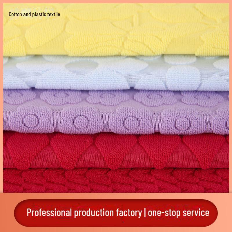 Dyed 100D Polyester Jacquard Towel Fabric for Shoes and Hats
