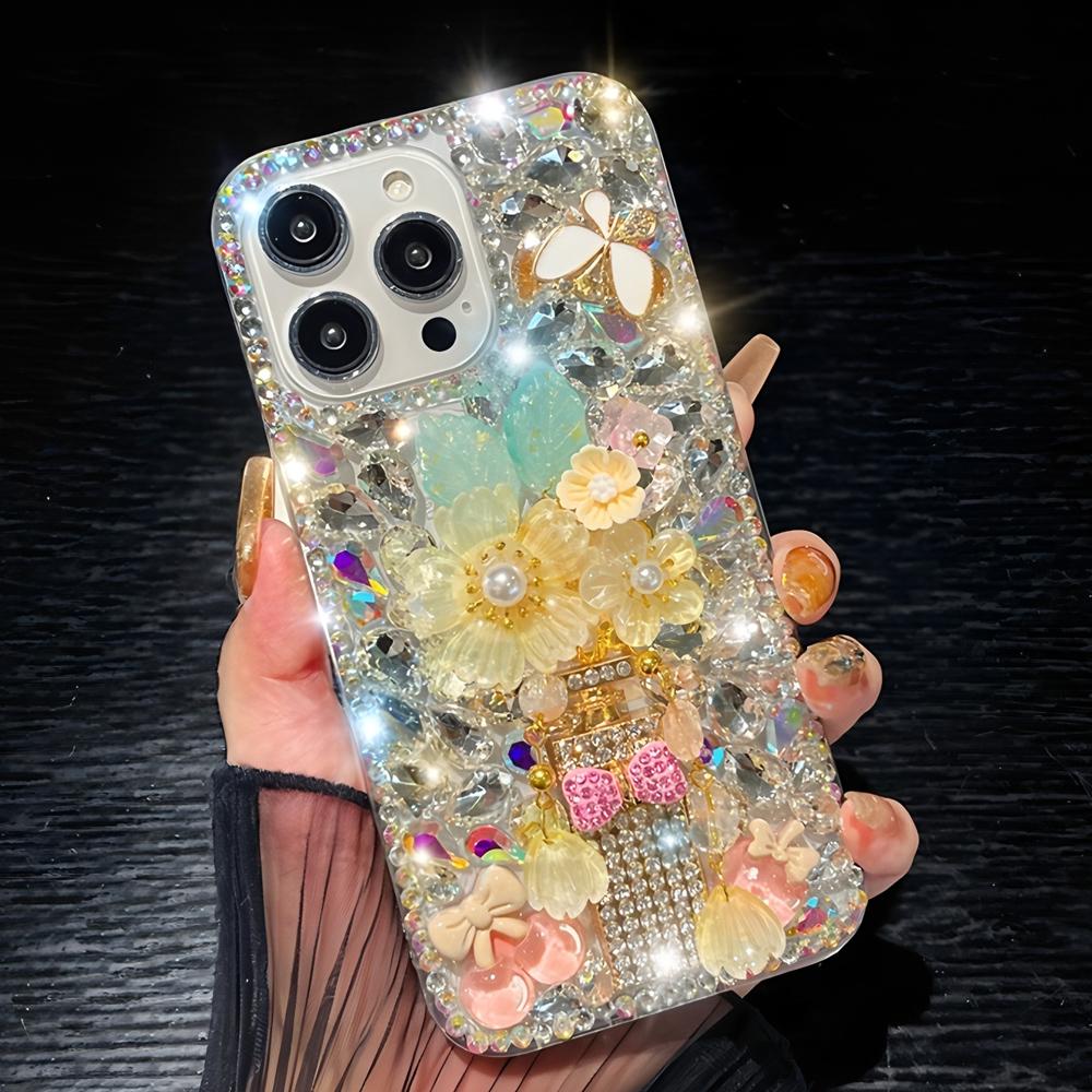 Glitzer Bling Strass Handyhülle Für XiaoMi 15 Ultra 14 Pro 14T 14A Plus 13 Lite 13T 12 12T 12S 12X 5G 3D Floral Kristall Diamant Glitzer Hülle