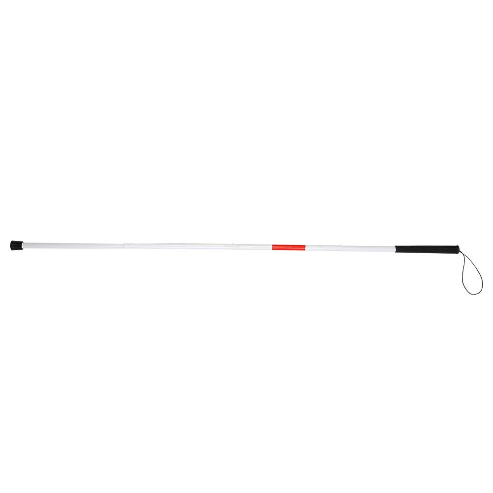 Folding Foldable Reflective Cane Crutch Portable Anti-Shock Guide Walking Stick for The Blind