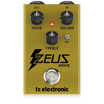 Tc electronic Analog overdrive pedalı Kompakt boyut FAT modu ile donatılmıştır Germanium diyot ile donatılmıştır Gerçek bypass anahtarlanabilir ZEUS DRIVE