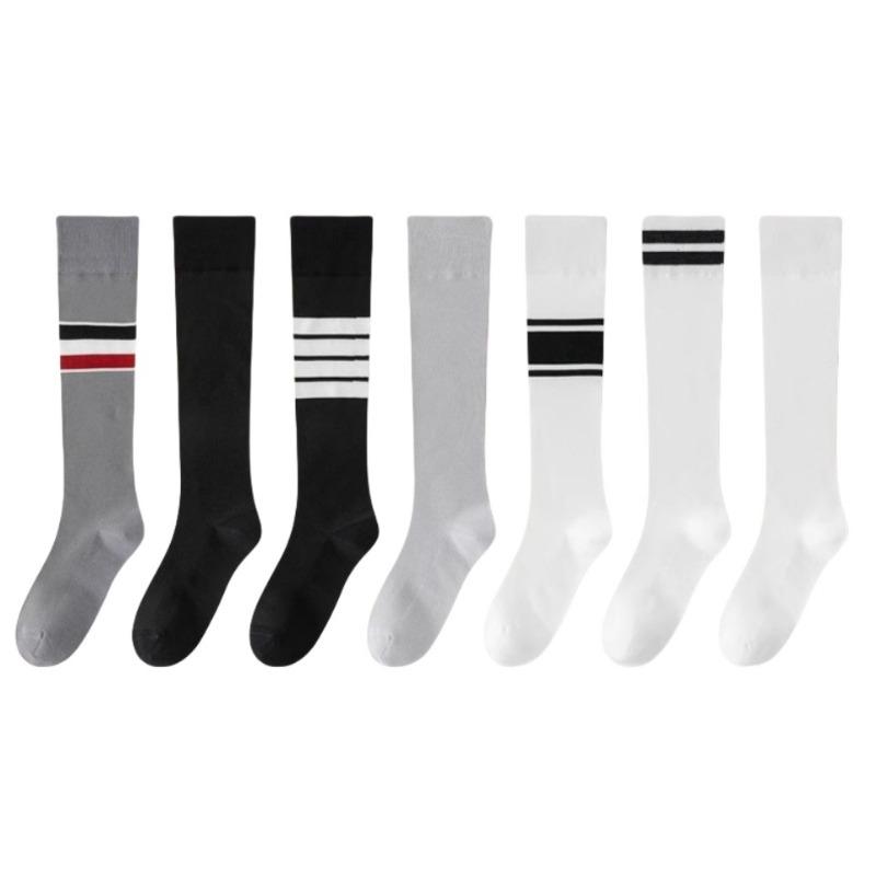 Women's Autumn and Winter Skinny Leg Preppy Style High Leg Socks