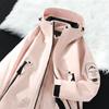 Big Brand Women's Blue 3-in-1 Jacket - Spring/Autumn 2026, Windproof & Waterproof Mountaineering Outerwear