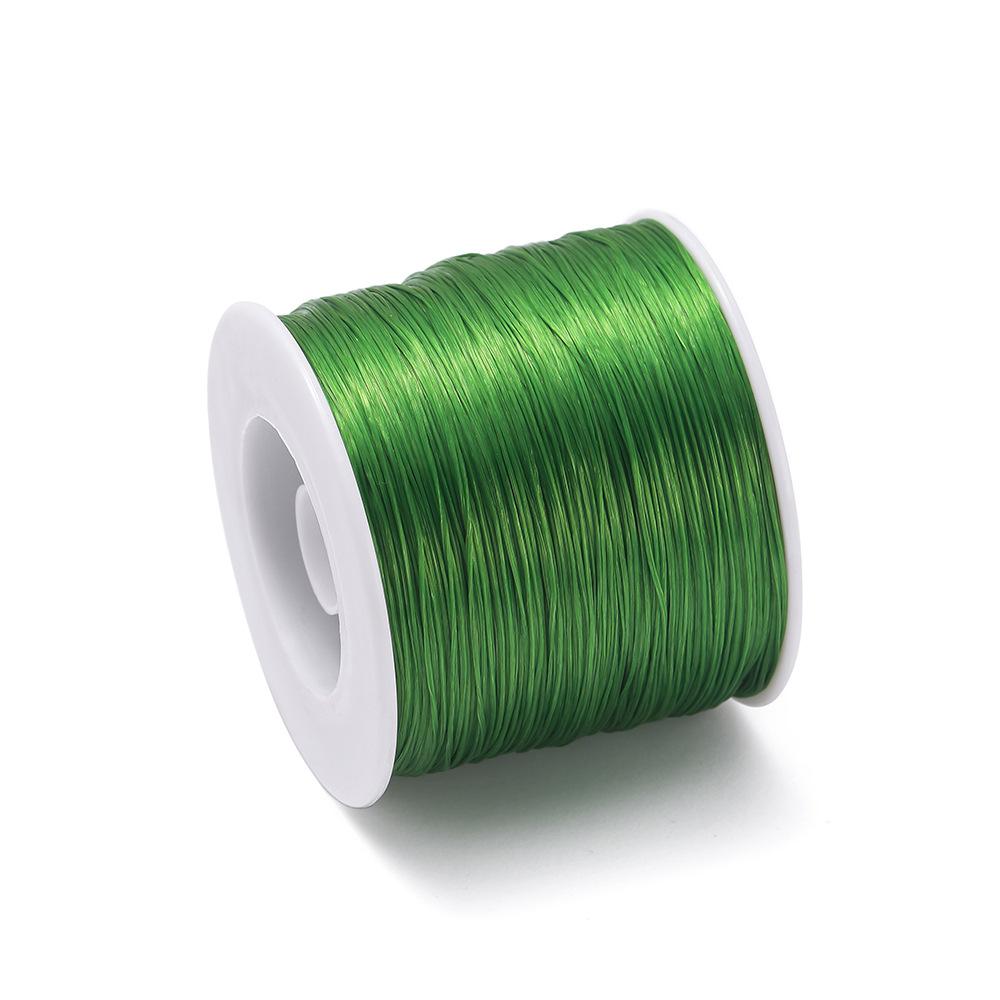 0.8mm Korean Imported Elastic Line, Flat Silk Elastic Line TPU Bead Elastic Line DIY Bracelet Necklace Beads