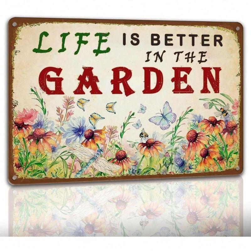 Vintage Metalen Blik Wandposter Bord 20x30cm