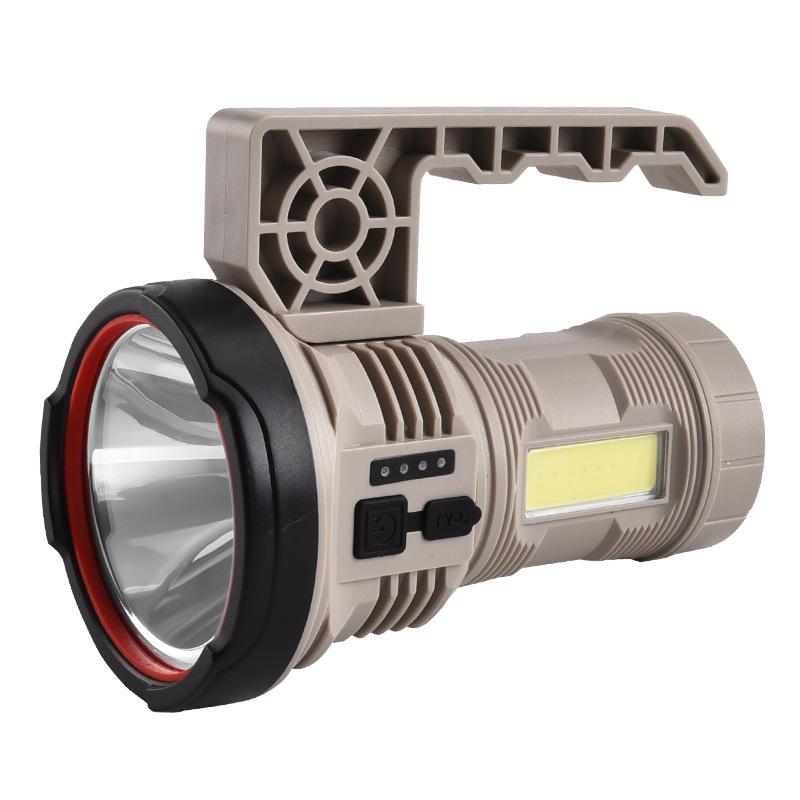 New Cross-Border High-Power Flashlight COB Outdoor Searchlight Type-C Rechargeable Emergency Handheld Work Light