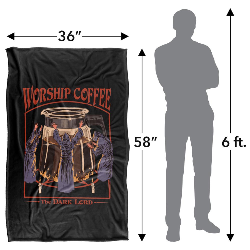 Steven Rhodes Worship Coffee Soft Touch Blanket