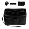 Large Capacity Felt Liner Makeup Bag with Detachable Medium Bag Organizer