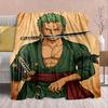 One Piece Anime Flannel Blanket - Soft Warm Perfect for Sofa, Bedding Camping Travel Office Home Decor 