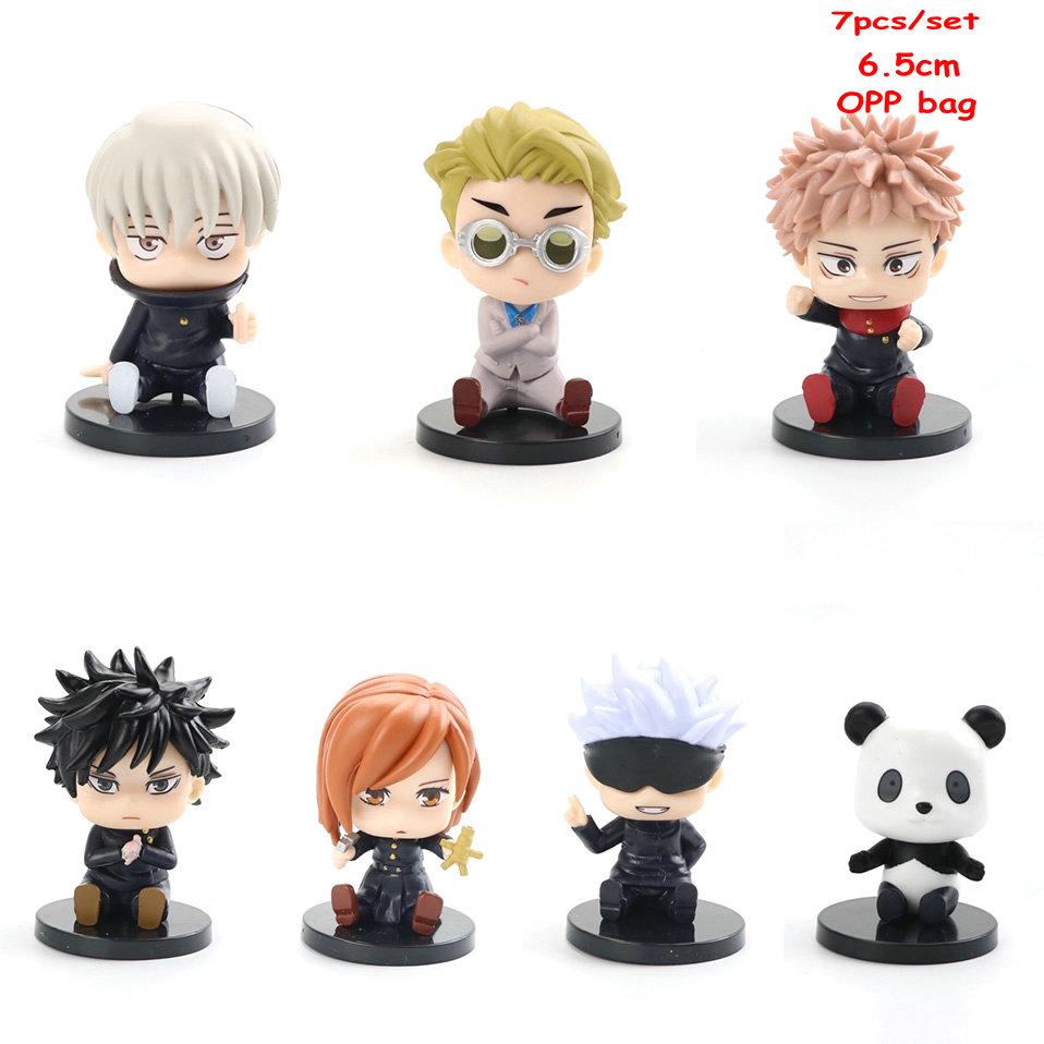 

8Pcs/7Pcs/Set Jujutsu Kaisen Itadori Yuji Fushiguro Megumi Action Figure Toy Gojo Satoru Inumaki Toge Ryomen Sukuna Doll Gifts