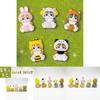 Charming Pvc Miniature Animal Figures Set Of Cute Cats With Bee And Bunny Designs