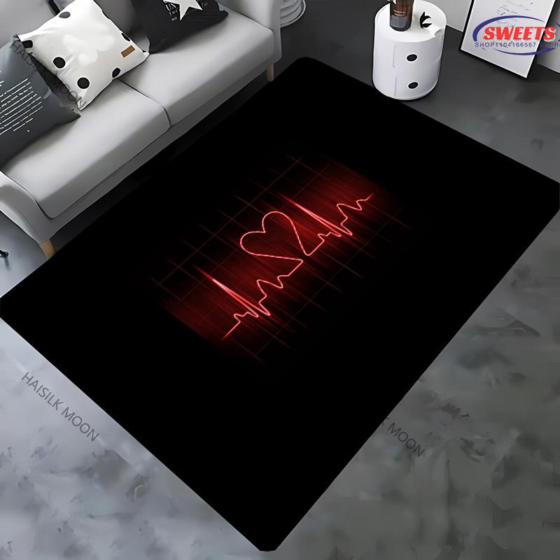 17 Styles Artistic Love Theme Printed Carpet Living Room Bedroom Sofa Office Large Area Decorative Mat Kids Play Rugs Warm Gift
