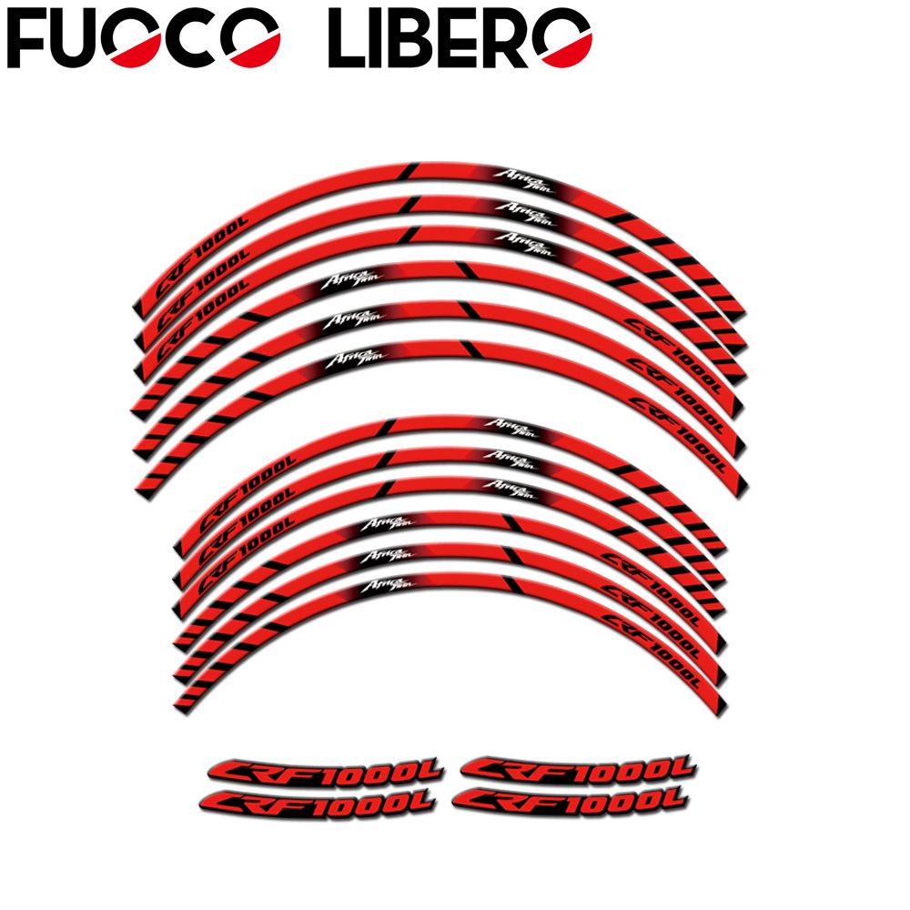 

Honda CRF1000L Reflective Wheel Decals: Decorative Rim Stickers for Motorcycles