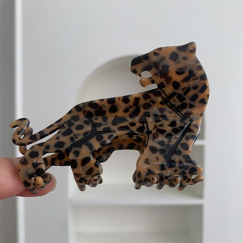 

Новый яростный зажим для волос «Гепард» Крутые крабы для волос с головами тигра, льва, гепарда, леопарда, животные заколки для волос для женщин, девушек, зимний аксессуар для волос