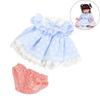 18" Soft Silicone Reborn Doll Clothes, 45cm DIY Girl's Realistic Doll Outfit.