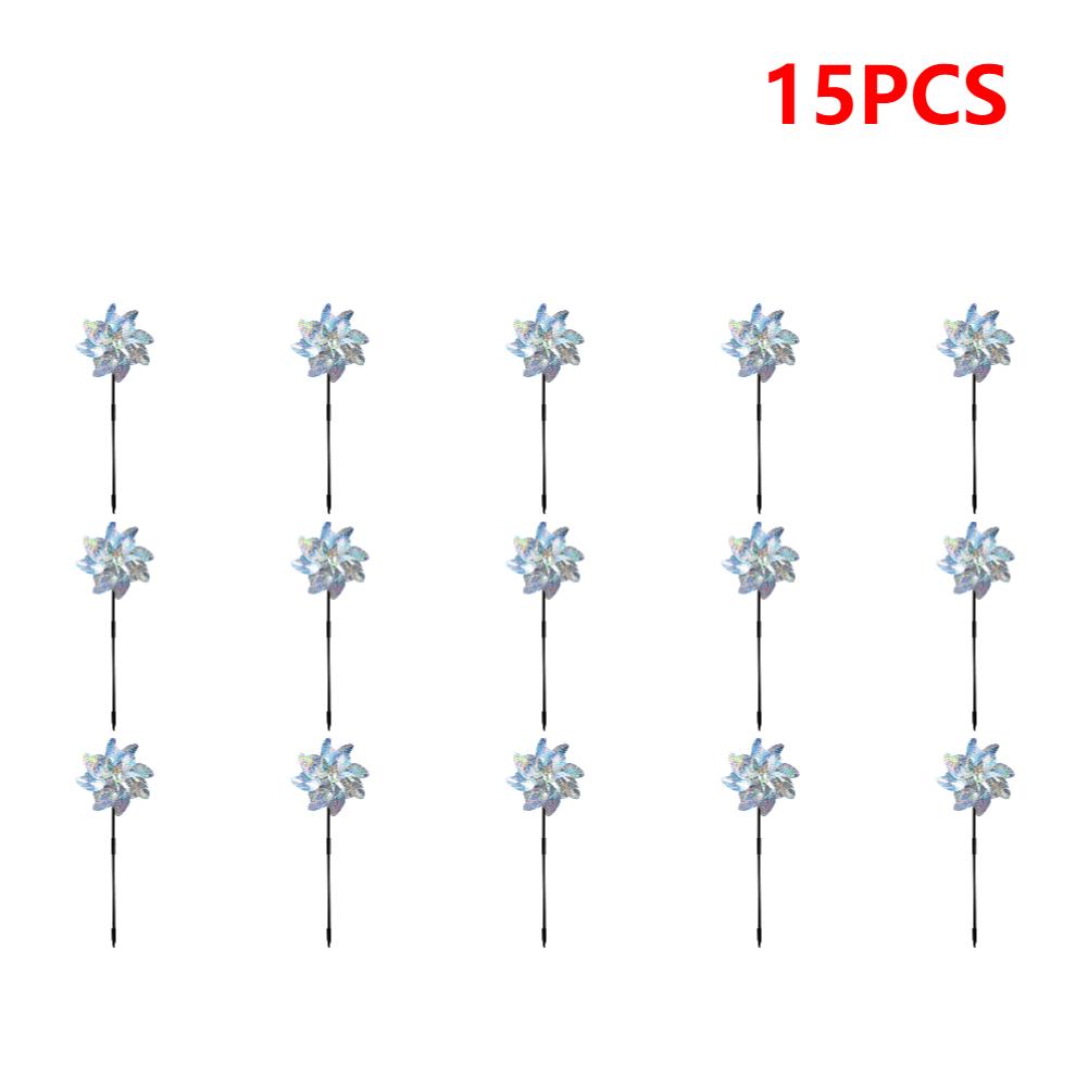 Garden Reflective Windmills Fruit Decoration Bird Repellent Children Kids Easy Installation for Outdoor Garden Lawn Yard