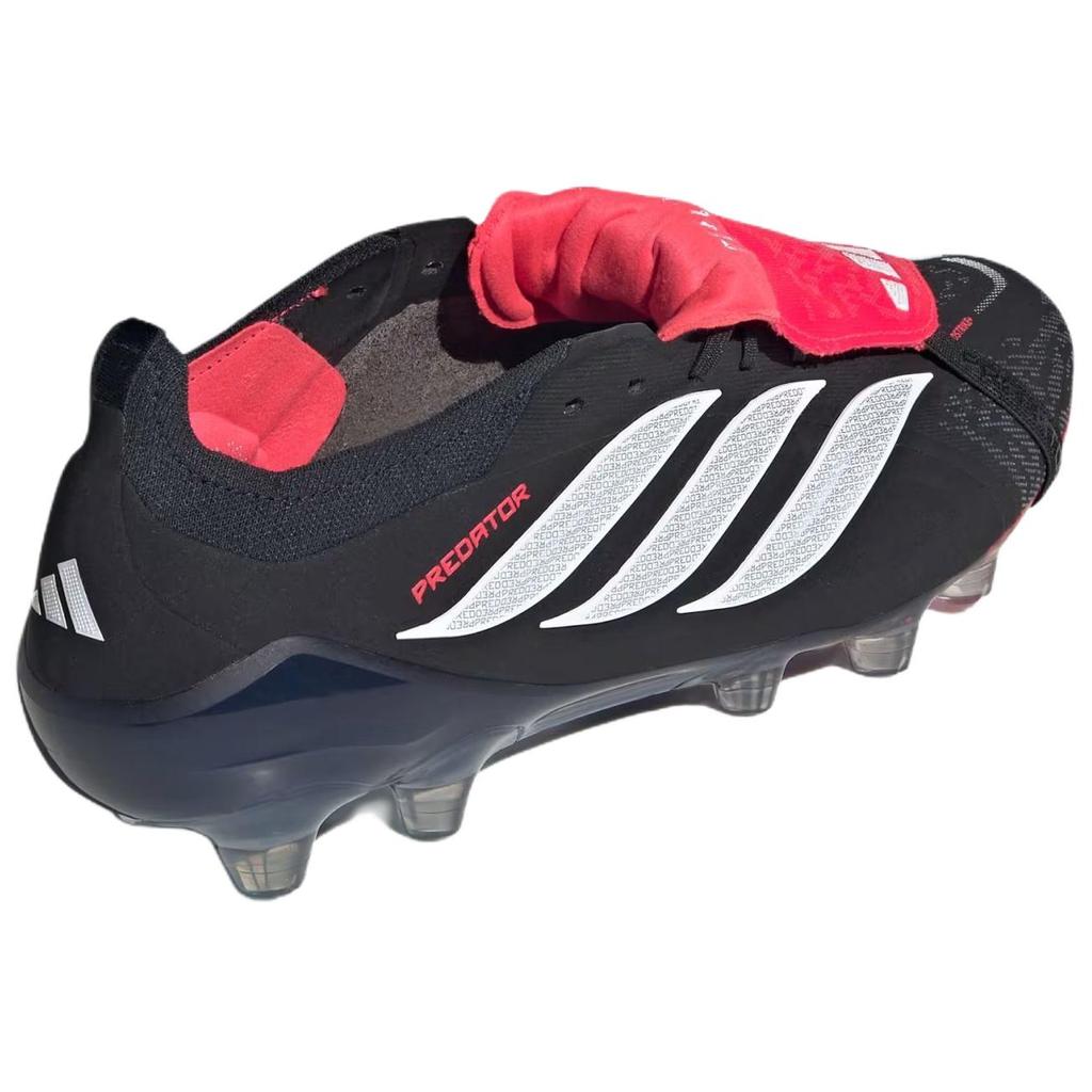 Adidas PREDATOR ELITE Comfortable HG Hard Ground Artificial Turf Soccer Shoes Unisex Black Red KI6300