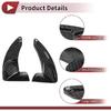 1Set Black Plastic Steering Wheel Paddles Shift Extensions Interior Accessories for Jeep Grand Cherokee 2014-2020