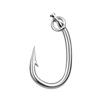 5Pcs Stainless Steel Tuna Fishhooks Barbed Big Game Hook Circle Fishing Hooks  Boat Sea Fishing