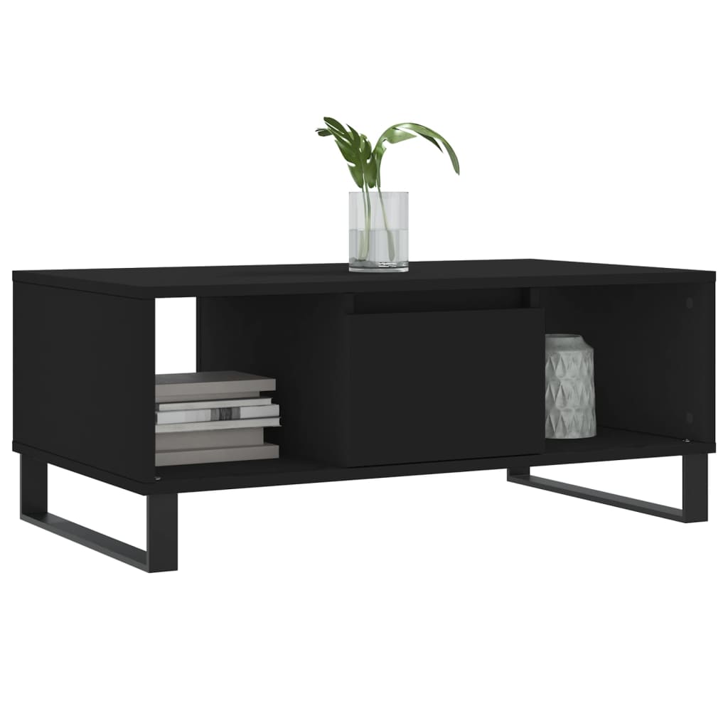 Coffee Table Black 90 X 50 X 36.5 Cm Particleboard