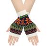 Teens Girl Colorful Christmas Gloves Decorative Oversleeves Women Accessories