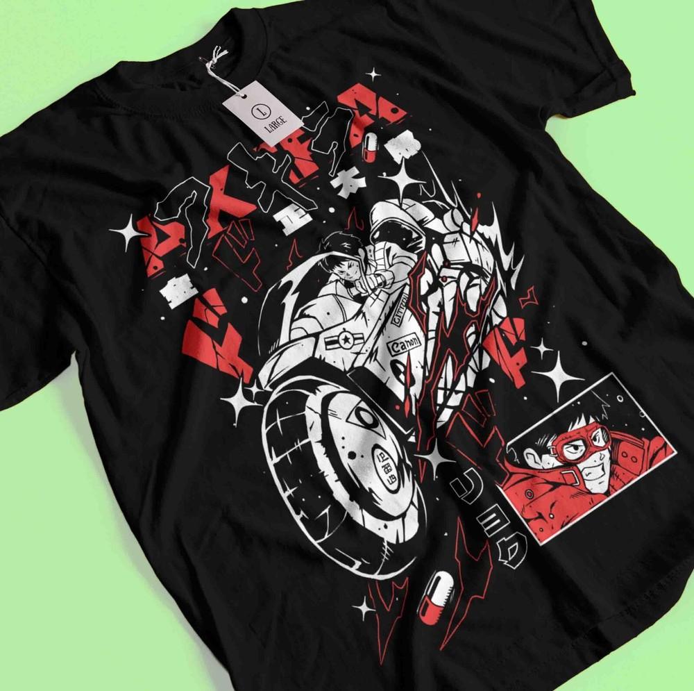 Akira T-shirt,Anime Shirt,Retro Neo Tokyo Manga Tetsuo Kaneda Shirt All Size