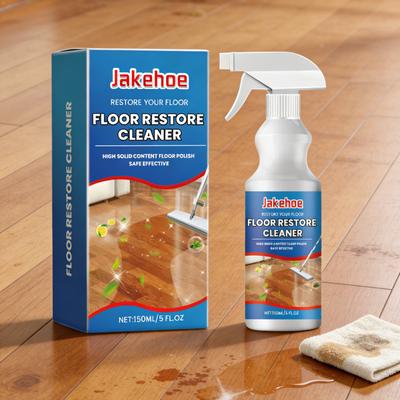 Jakehoe Floor Restore Cleaner Gentle Cleaning Stain Remover Restore Shine Fresh Fragrance Quick Dry Multi Surface Cleaner 150ml