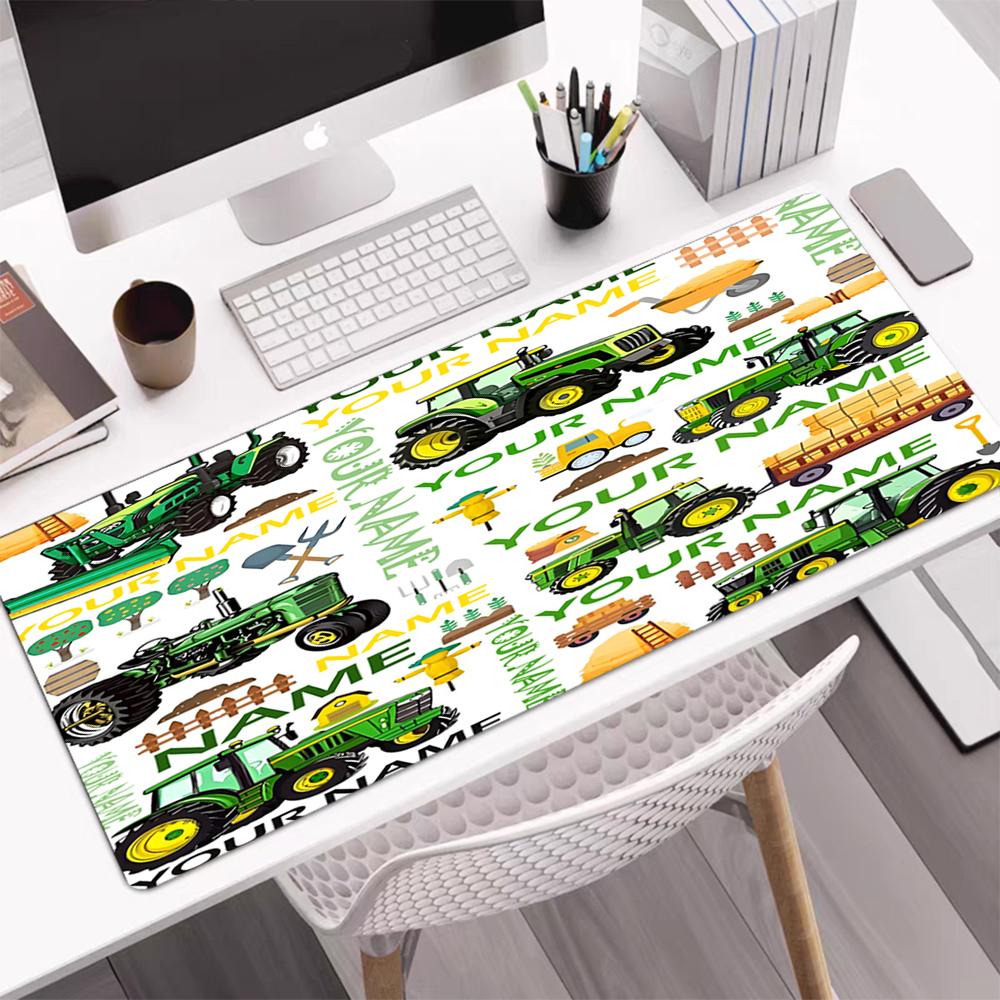 Custom Name Truck Theme Mouse Pad, Non Slip Rubber Base, Multifunctional Office & Home Decor, Perfect for Workspace Personalization.