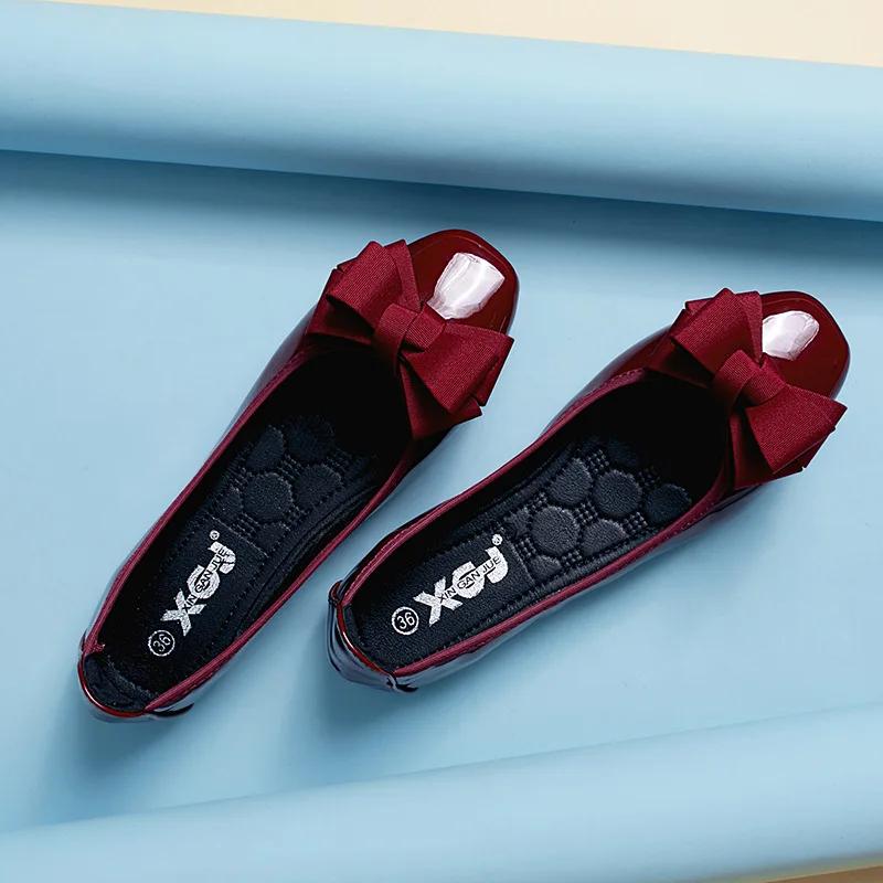 Fashion Bow Soft Women's Shoes Fashion New Versatile Flat Shoes Women Ballet Dance Shoes Spring/Autumn Round Toe Flats Woman Shoe