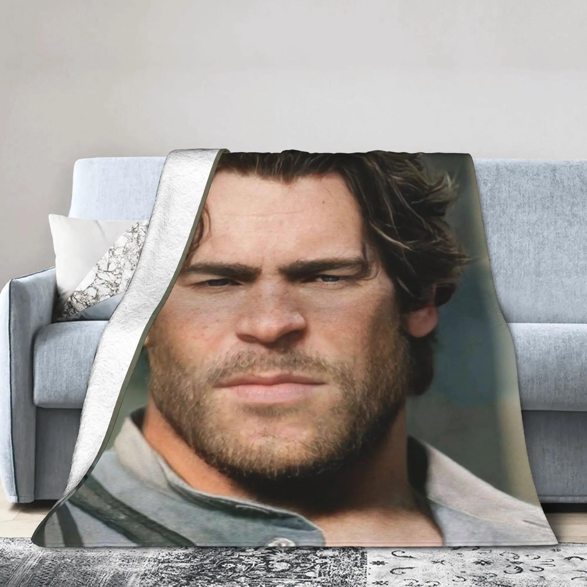 

Arthur Morgan RDR Video Game Blanket High Quality Soft Warm Throw for Bed Home Outdoor Aesthetic Bedspread for Autumn Boys Gir 40x50in