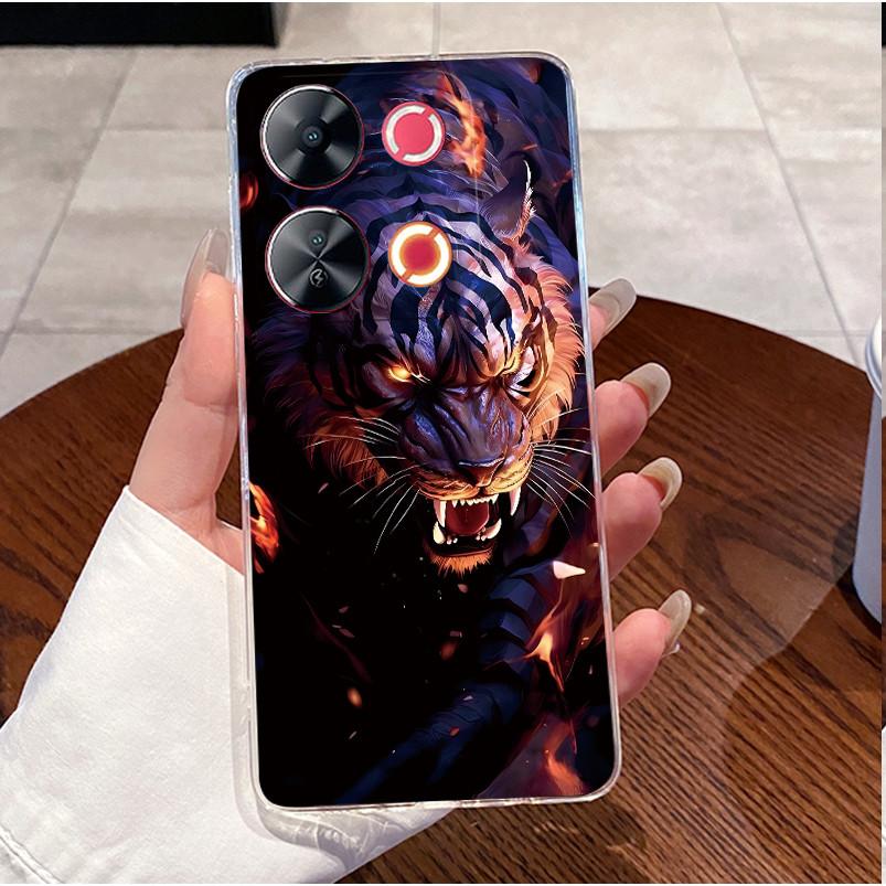 Case For Itel P65 P671L P 65 Casing Luxury Cute Love Heart Rabbit Funny Pattern Cover Clear TPU Silicone Soft Shell Phone Case