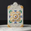 Auspicious Mandala Thangka Pendant: Genuine Treasure Spitting Series, Large 5x7 Box for Car or Gau Display.